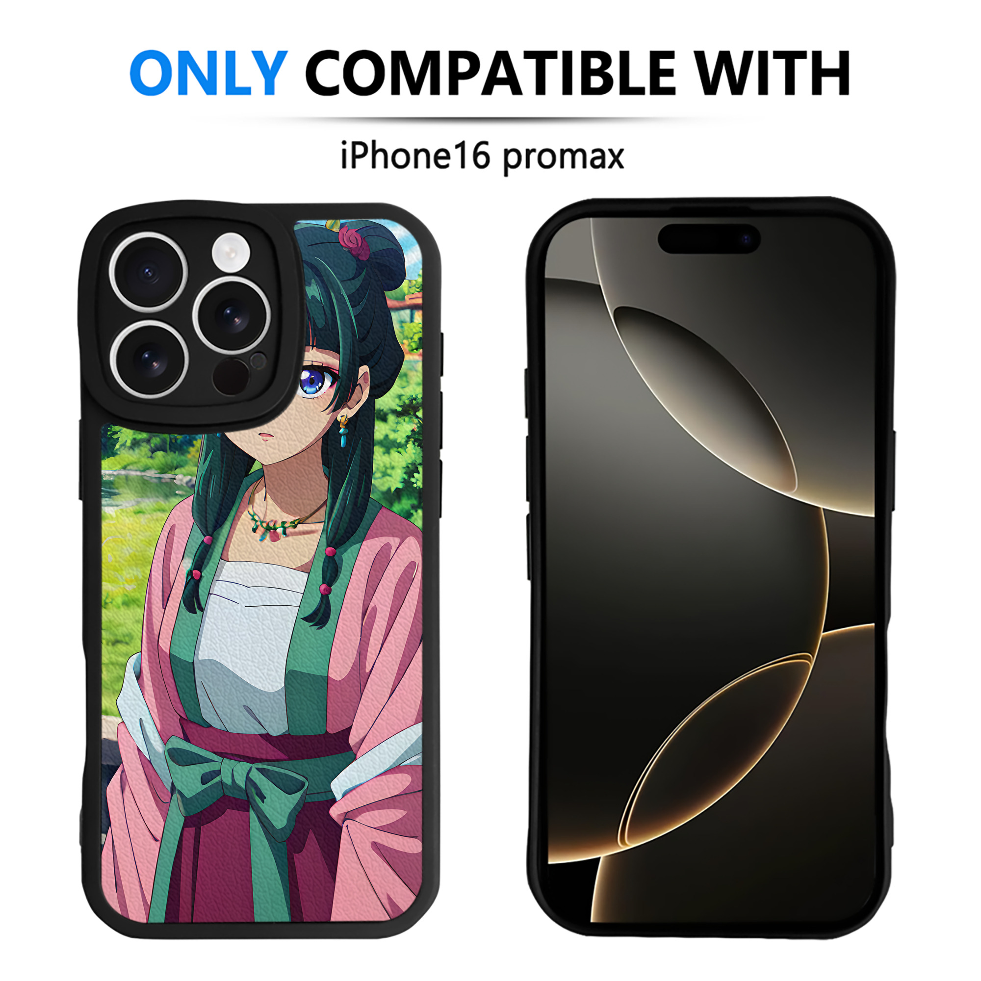 （画像用） 薬屋のひとりごと The Apothecary Diaries 【iPhone 16シリーズ対応】シリコンスマホケース（レザー調） 材質：シリコン